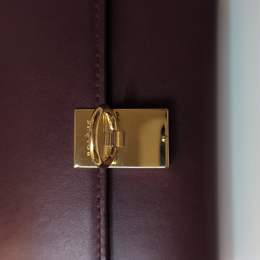 Polène Numéro Sept Wallet Smoth Leather Wallet In Burgundy - Picture 4 of 10